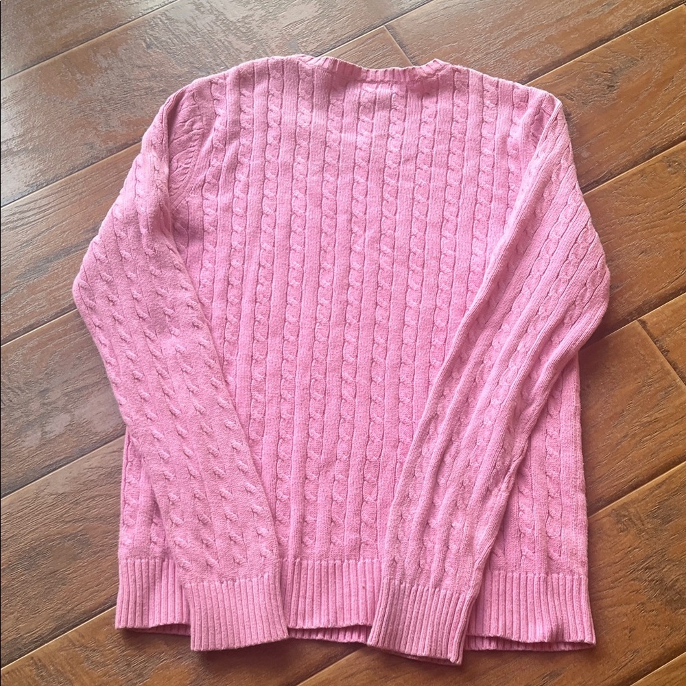 Lilly Pulitzer Pink Cable Knit Sweater - Picture 8 of 9